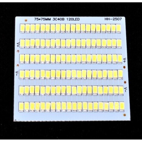 PLACA CU LEDURI SMD 75 X 75 X 120 BUC 12V / PUTERE 100W